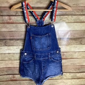 Levi’s Girls Denim Bib Shortalls Size 12 reg